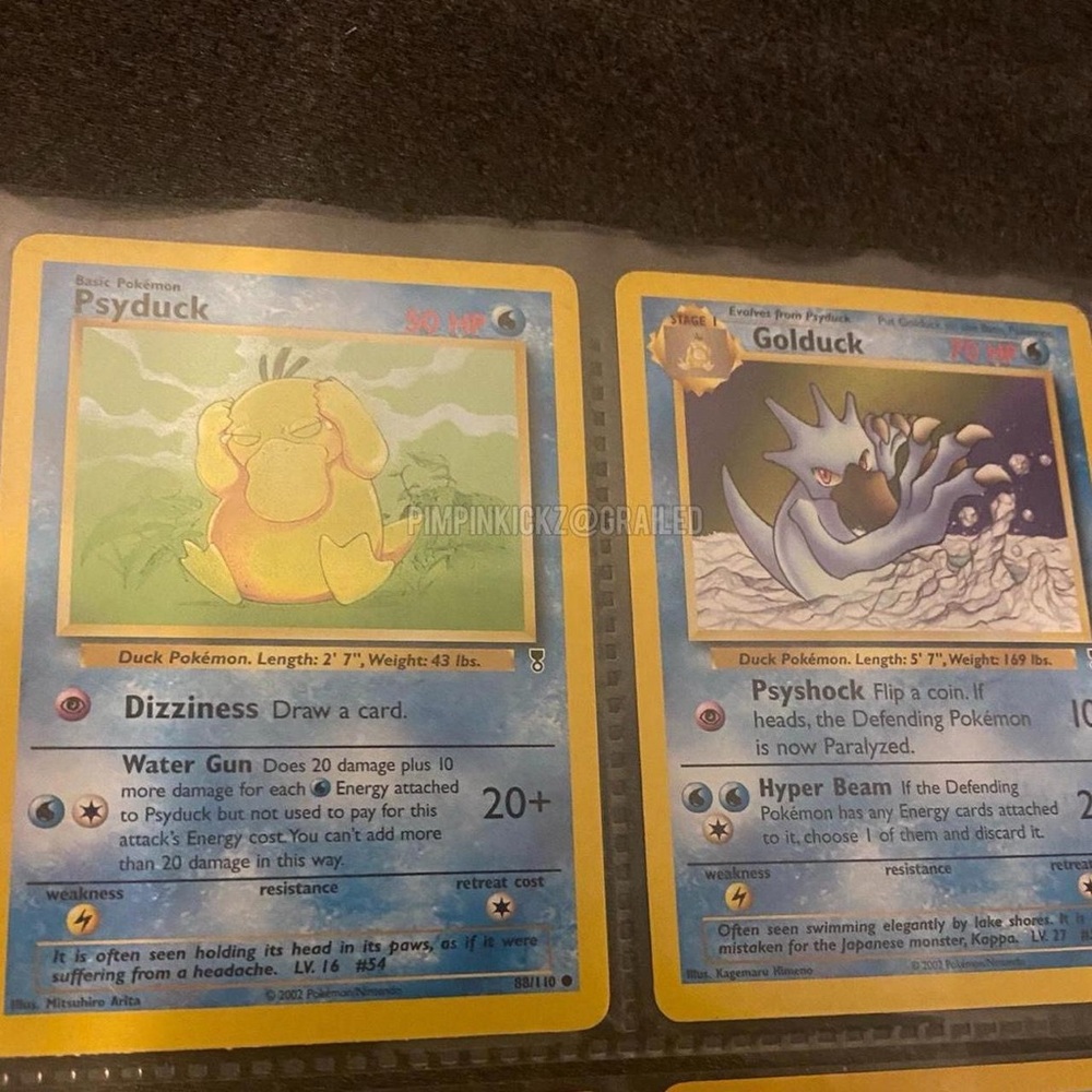 Psyduck 88/110 & Golduck 43/100 Legendary Collection